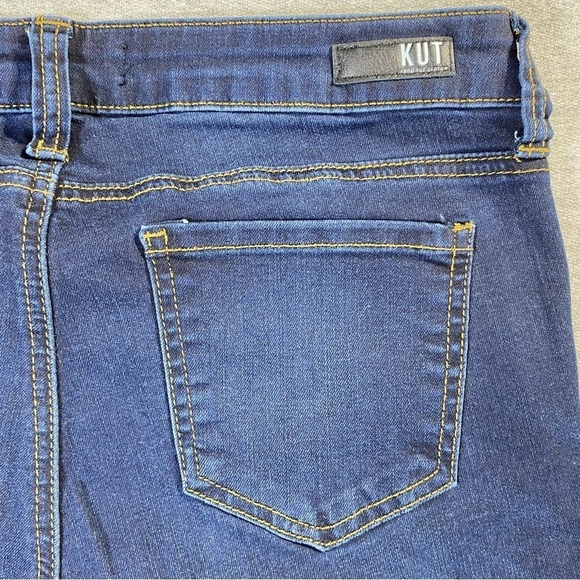 Kut From The Kloth Jeans Womens 10 Blue Connie Ankle Skinny Frayed Hem Denim - Picture 8 of 15